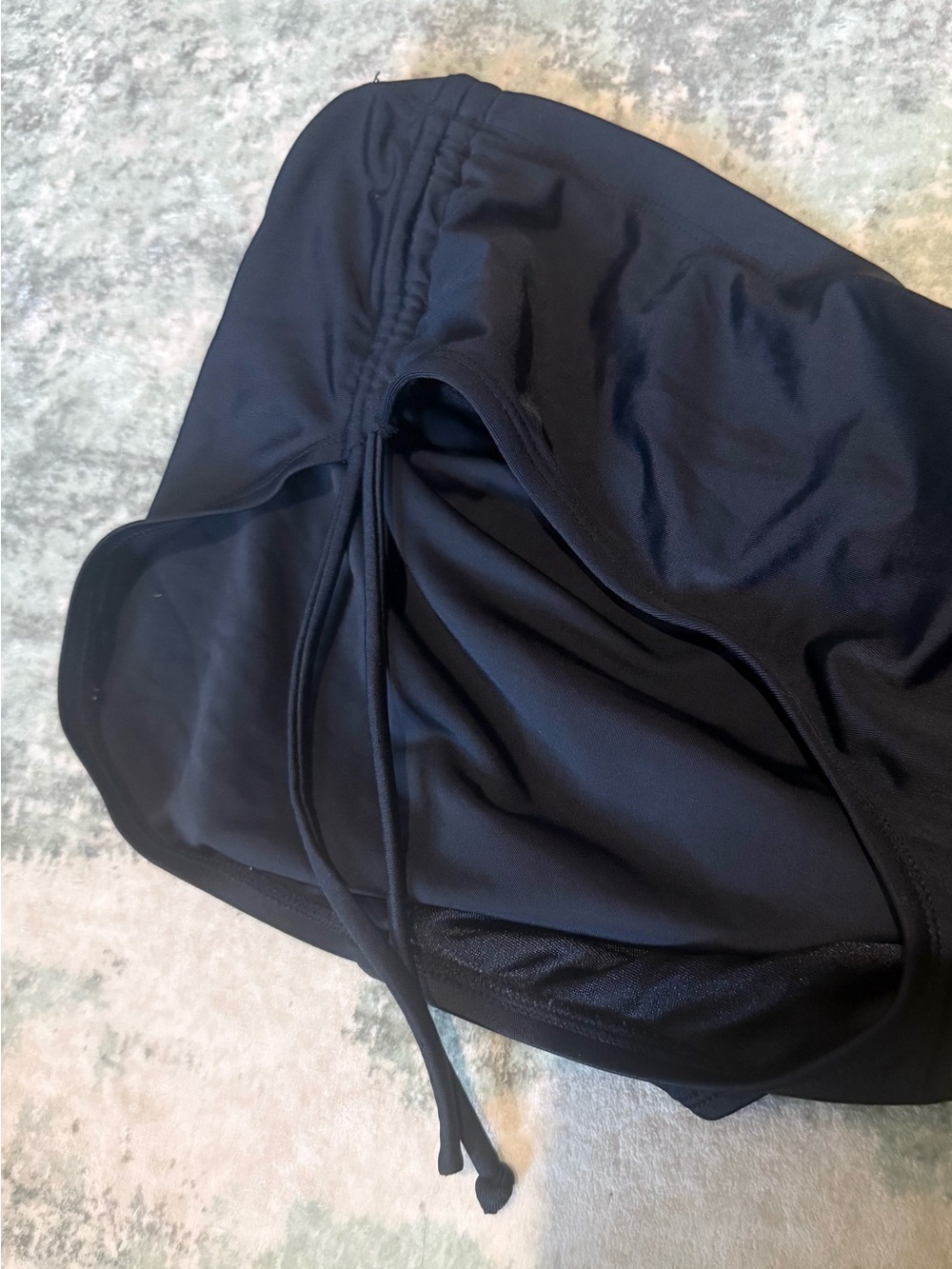 Black Side Tie Bikini Swim Bottoms Plus Size Approx 1X - Picture 3 of 4